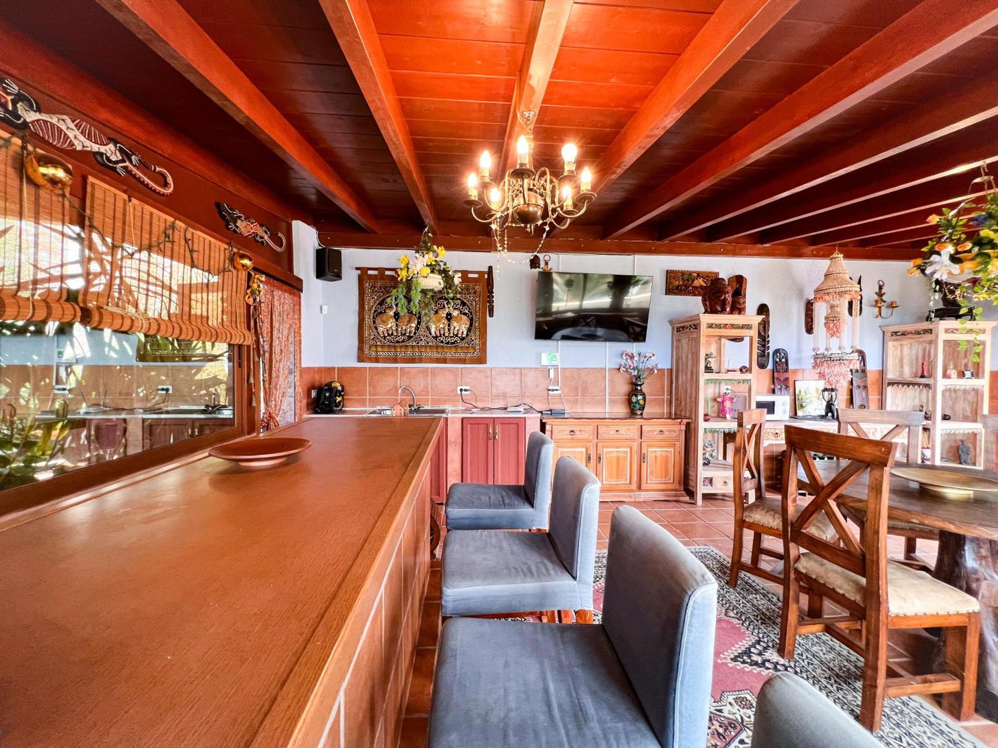 Villa Exquisite Rural House With Garden, Pool And Sea Views Arico Viejo Exterior foto